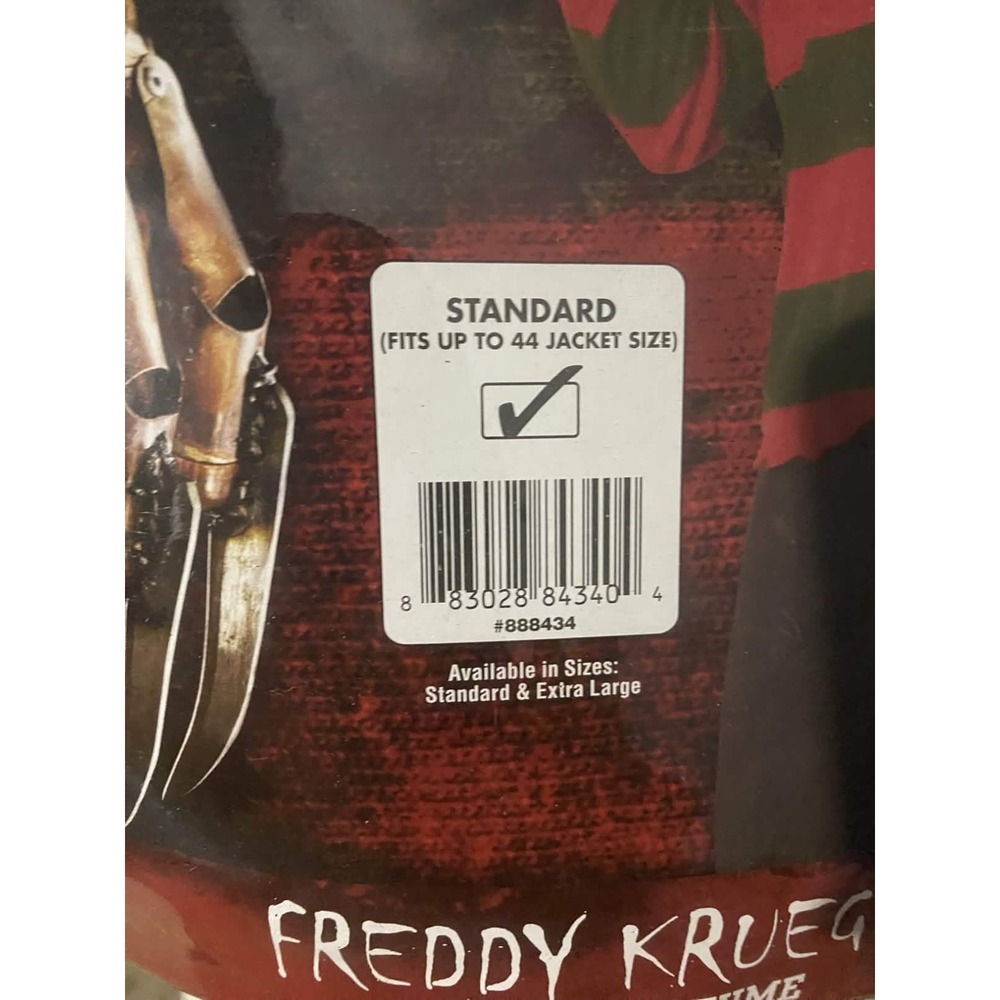 Freddy Krueger Nightmare On Elm Street Mask Shirt Size 44 Movie Cosplay Horror - Picture 2 of 3